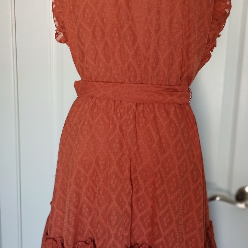 Ryegrass Terracotta/burnt Orange Dress. Size Medium. - Picture 2 of 6